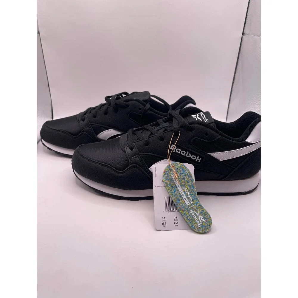 Reebok Ultra Flash Mens Black White Running Sneakers Low Top Shoes